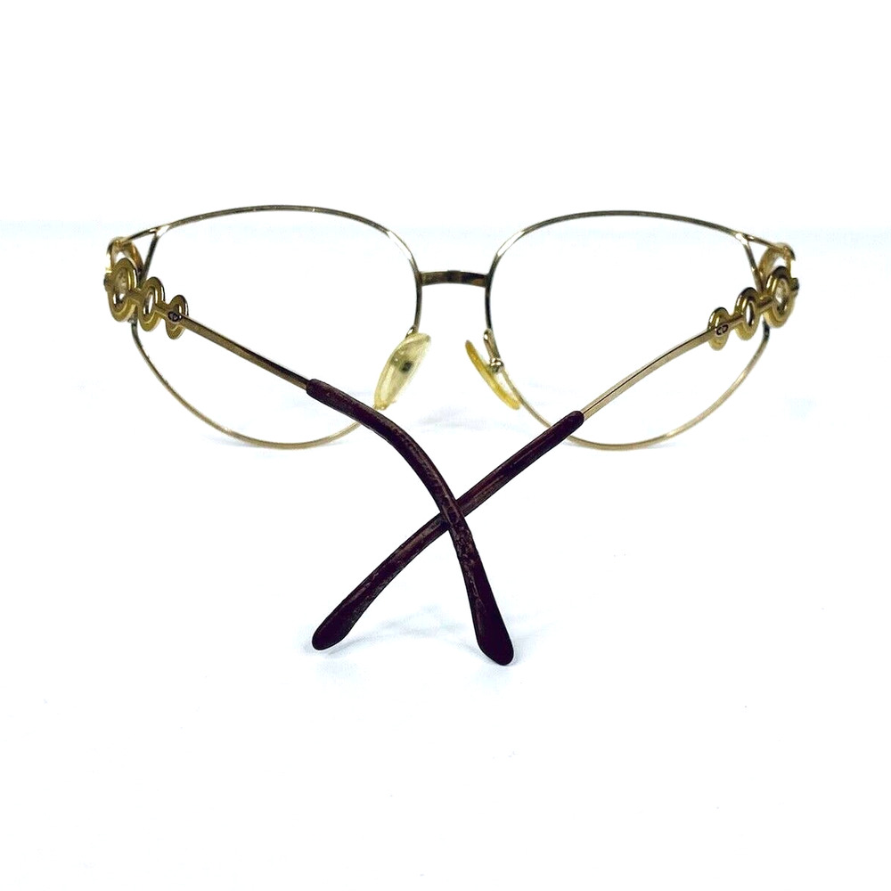 VT Christian Dior Gold Oval Glasses - Picture 5 of 10